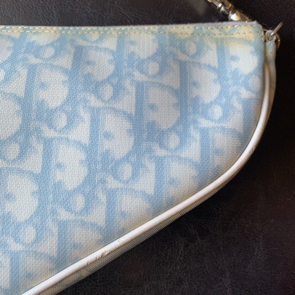 *RARE* Authentic Vintage Dior Canvas Trotter Monogram Saddle Bag - Picture 4 of 14